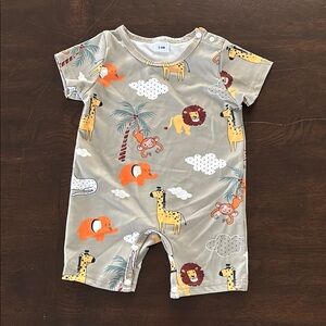 Animal Print Kids One Piece